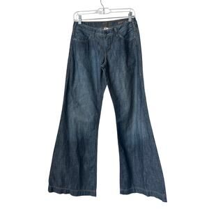 Silver Jeans Monterey Wide Leg Women's 26 x 33 Blue Low Rise Western Glove Works